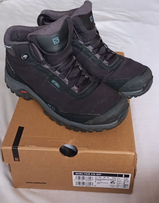 Buty zimowe męskie Salomon SHELTER WP Black