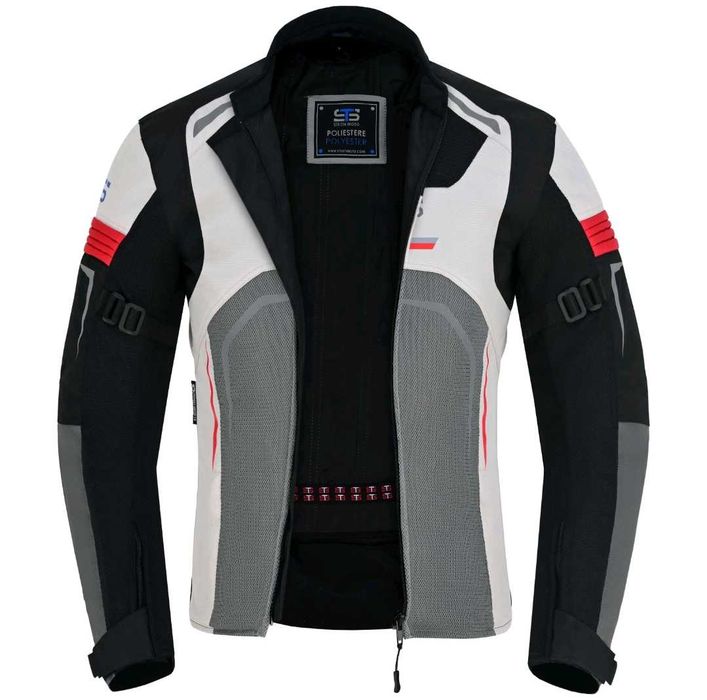 Casaco verão/inverno 3 camadas c/proteções mota scooter novo