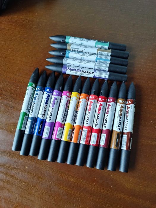 Aqua Markers, marca Letraset