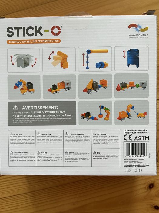 Zabwaka edukqcyjna klocki magnetycznie Stick-O