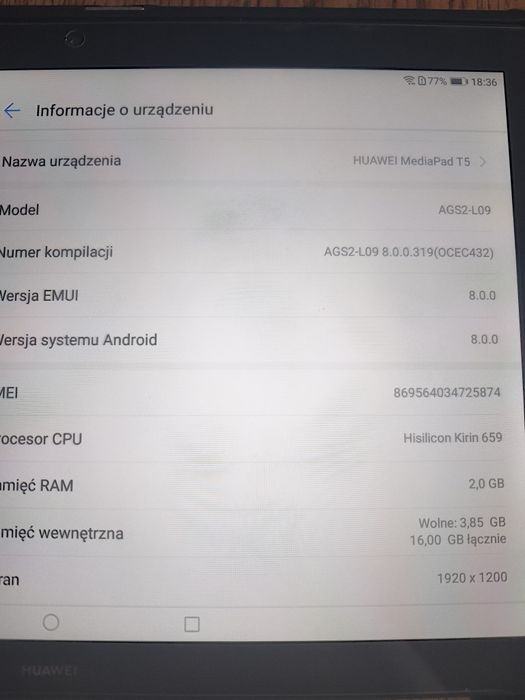 Tablet HUAWEI MediaPad T5
