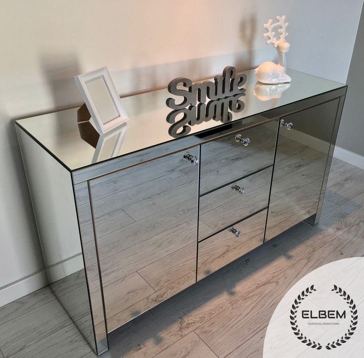 Lustrzana KOMODA w stylu Glamour