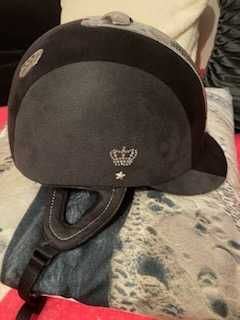 Kask jeźdźiecki Fouganza do jazdy konnej Toczek 55cm