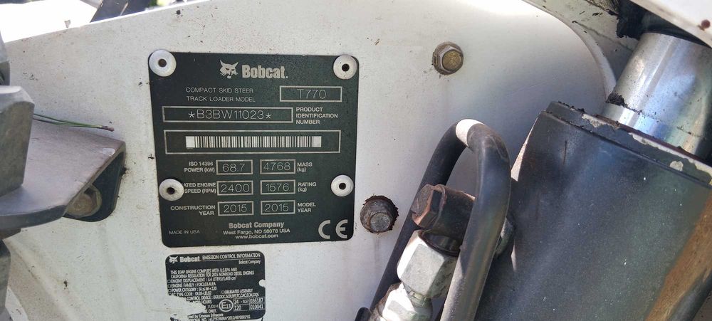 Ładowarka Bobcat T770 z mulczer FAE, 2015 rok