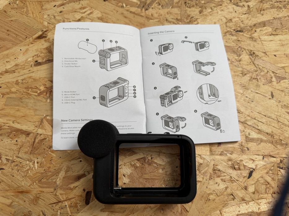 GoPro Media Mod (Hero 9, 10, 11 e 12) – Com Garantia até 2027 + Caixa/Manual
