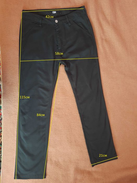 Чоловічі чорні джинси, брюки, штани FSBN FishBone New Yorker ( W34/L34)
