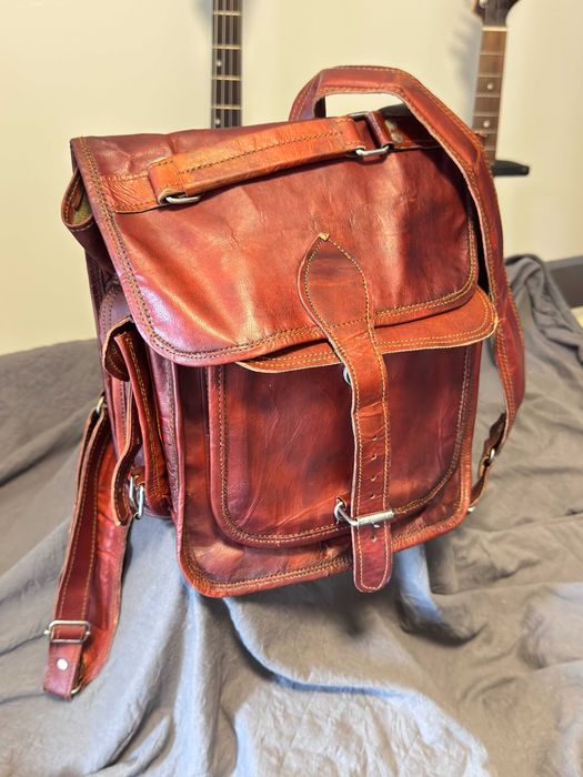 Plecak z naturalnej skóry