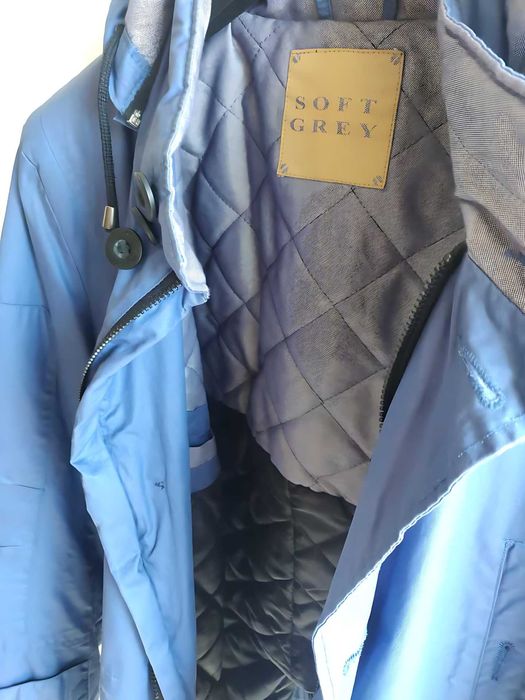 Parka Azul Homem L - Soft Grey