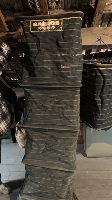 Sacos para peixe marca barros com saco de couro para levar ,