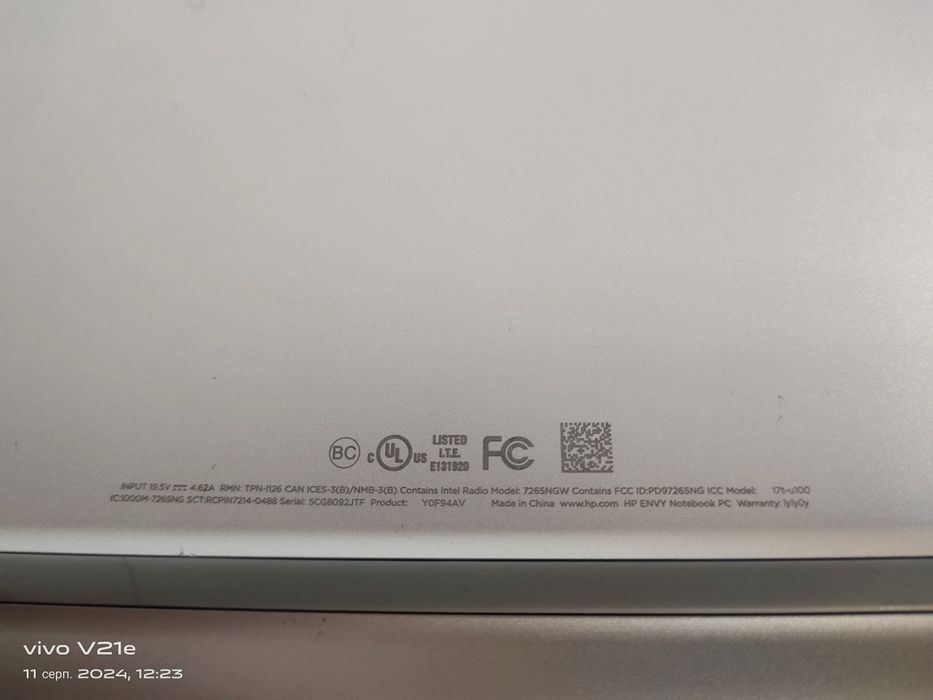 HP envy 17" дюймів ігровий i7, 2.7 GHz SSD 512 Nvidia