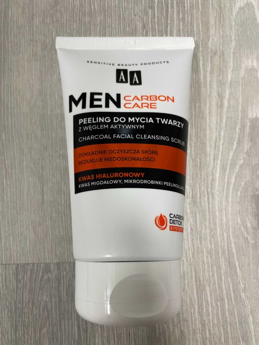 Peeling do mycia twarzy dla mężczyzny AA Men Carbon Care 150ml