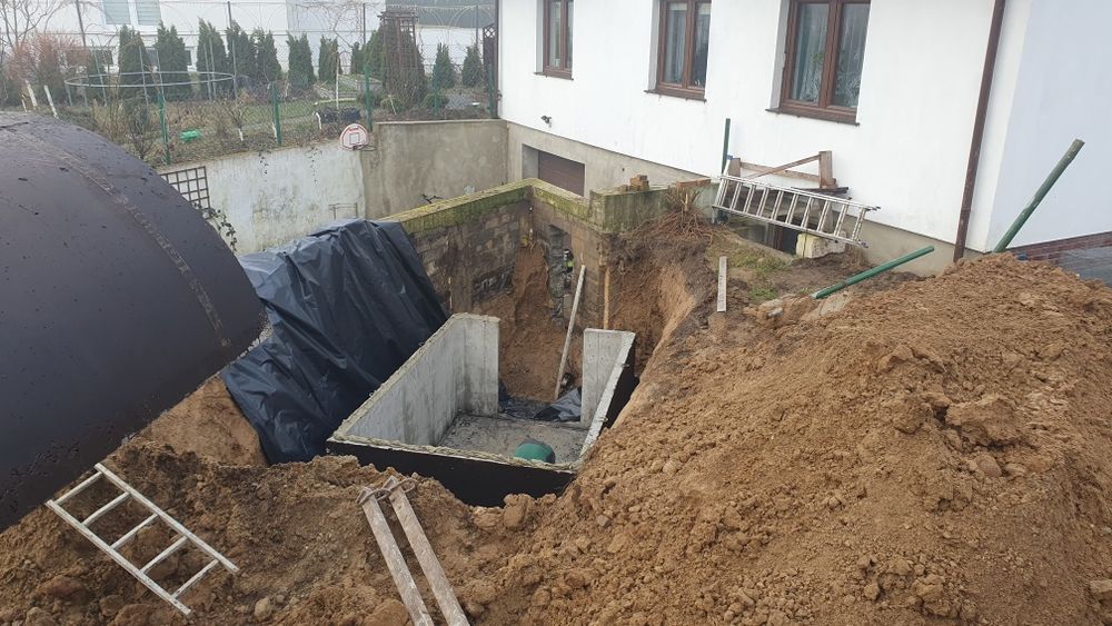 Zbiornik betonowy szambo betonowe z montazem 10m3 zbiornik na wodę 12m