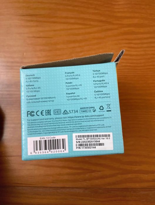 Desktop Switch Tp-Link TL-SF1005D