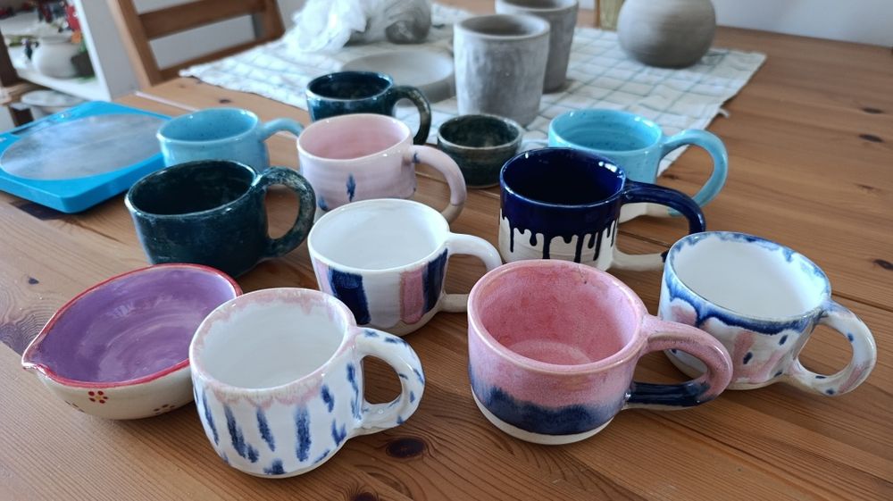 Ręcznie robiony kubek ceramiczny