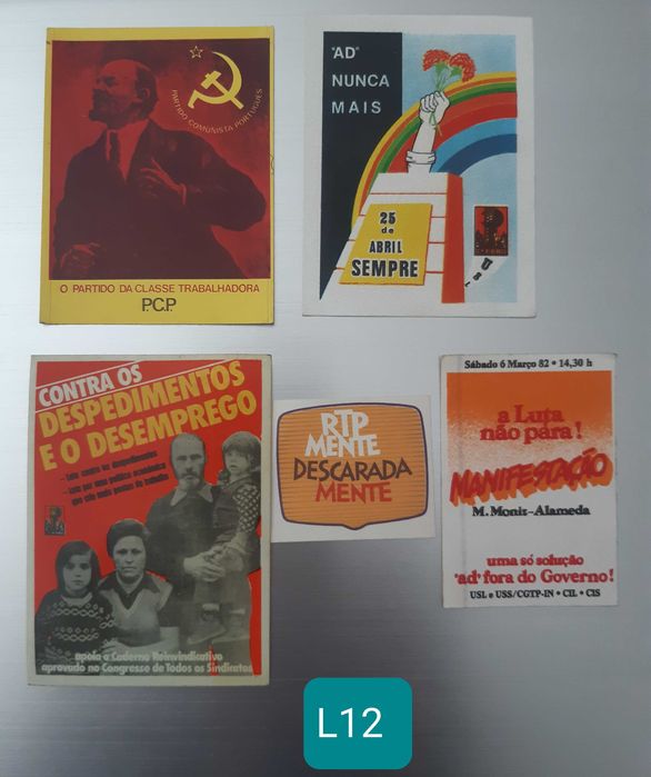 Autocolantes antigos de natureza Política