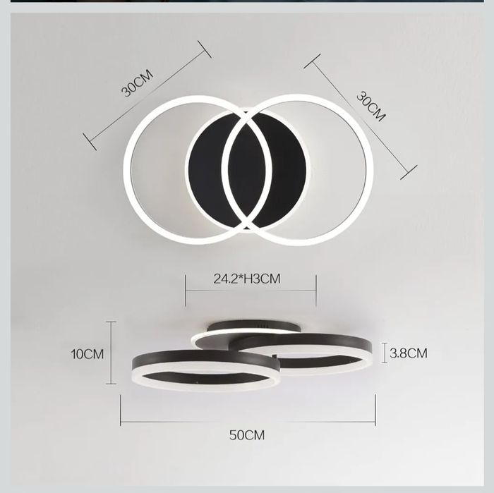 Amdeline lampa sufitowa led  pilot