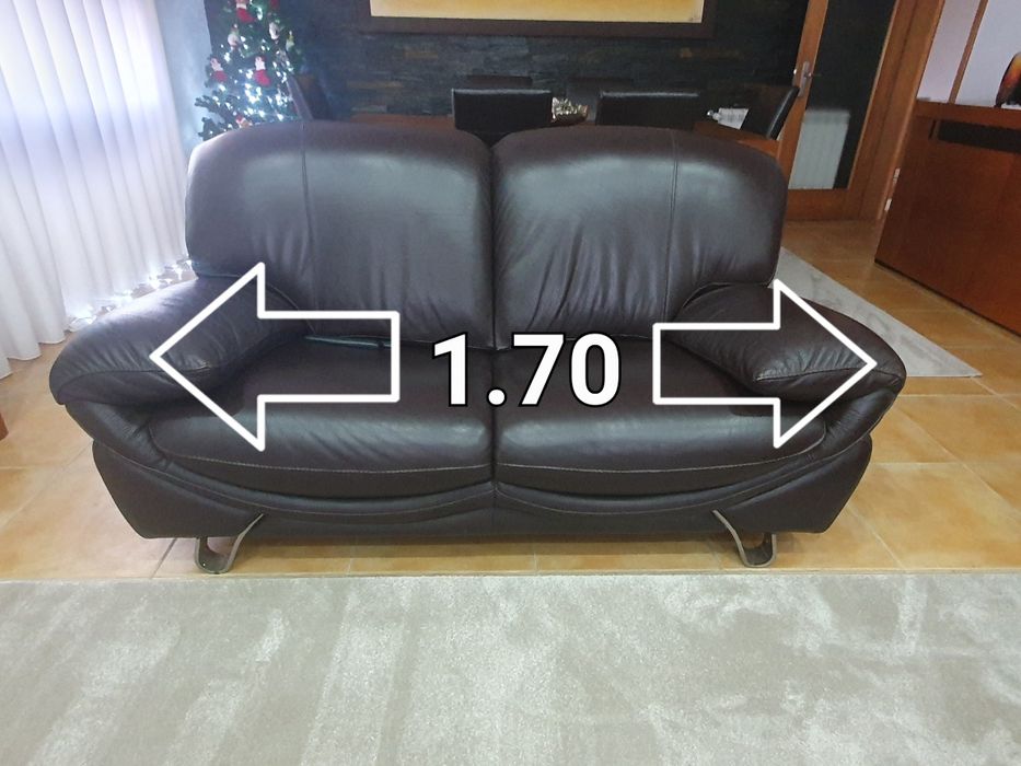 Sofas em pele genuina