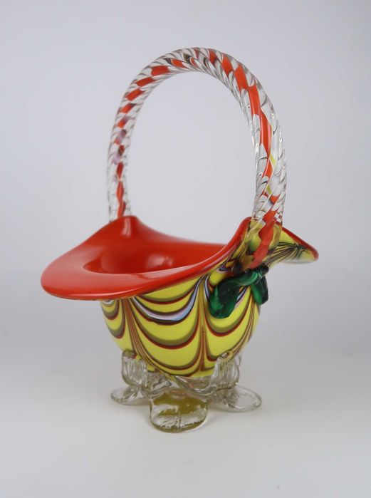 Cesta em vidro murano 22.5 cm
