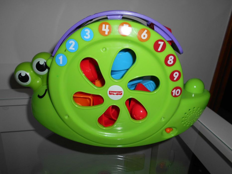 Caracol Brinquedo estimulativo Contagem até 10, peças de encaixe
