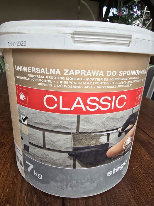 Zaprawa,fuga do spoinowania 7 kg biała Stegu