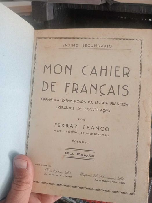 Mon Cahier de Français — Ferraz Franco | Volumes I e II