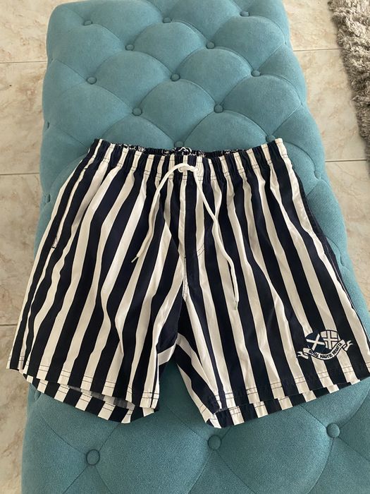 Calção novo azul i branco