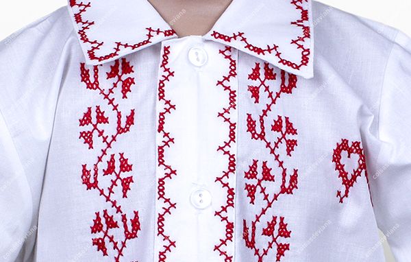 Camisa Bordada a Ponto Cruz - Criança