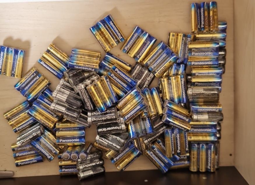Pilhas AA marca power line e panasonic447290852299264001
