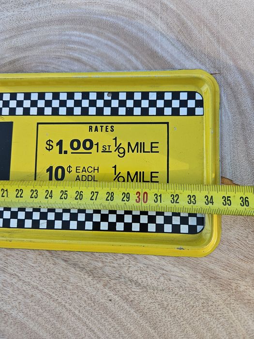 Chapa decorativa "Táxi"