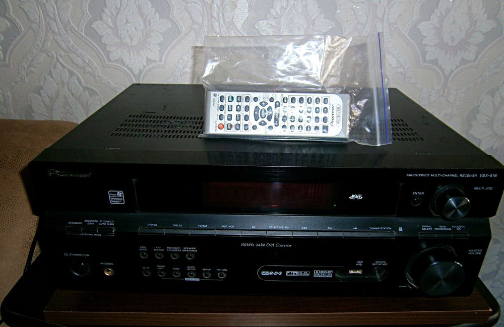 Усилитель- ресивер PIONEER VSX - 516  6.1 Х  100W  made in  Malaysia