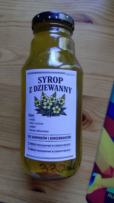 naturalny syrop z dziewanny 100ml