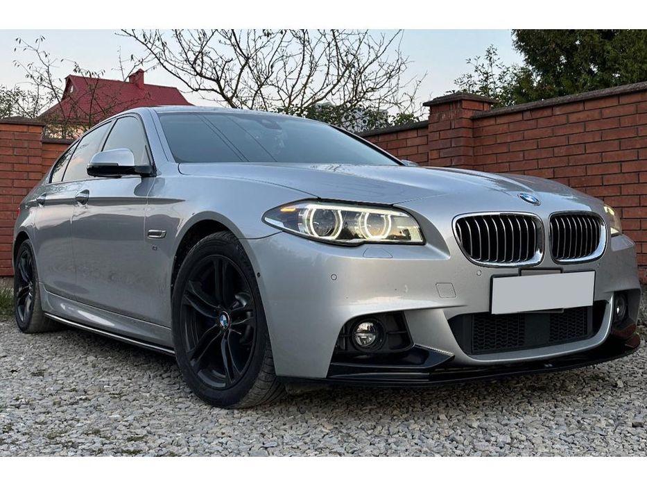 BMW 5-Series F10 Бокові пороги DPT V-1 (Чорний)