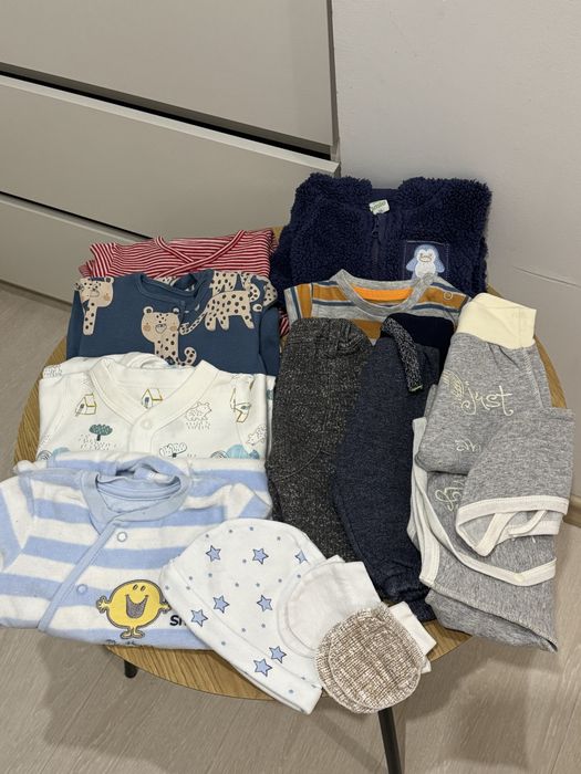 Пакет одягу для новонародженого хлопчика 0-3 місяці  50-56 см