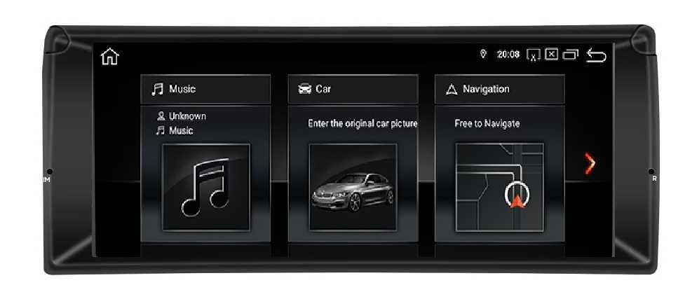 CarPlay Android Auto Radio FM RDS DAB+ Opcja DSP Android Bluetooth GPS WiFi 4G MP3 MP4 USB BMW 5 E39