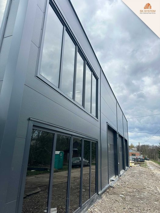 Hala 300 m2 stalowa magazyn warsztat płyta konstrukcja SK SYSTEM