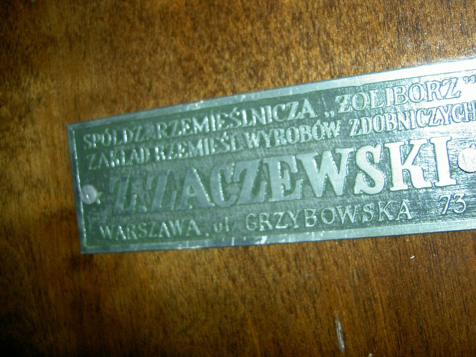 Szkatuła drewniana okucia szklanice Poznań