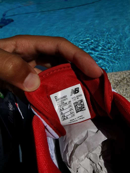 New Balance 550 White/Red 41,5 l 42