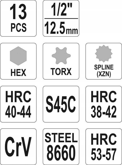 Klucze Do Alternatora 13Szt Yato Yt-0421