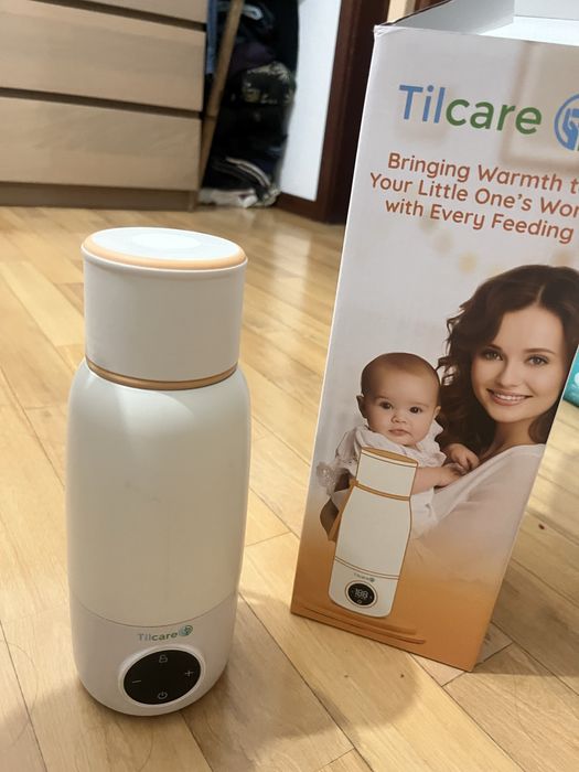 Garrafa termo que aquece agua