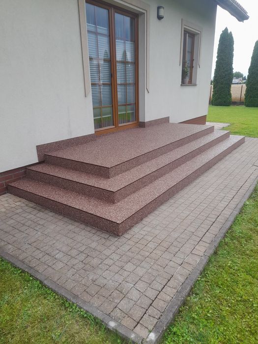 Kamienny Dywan Żywica zywica do garazu Microcement posadzki żywiczne