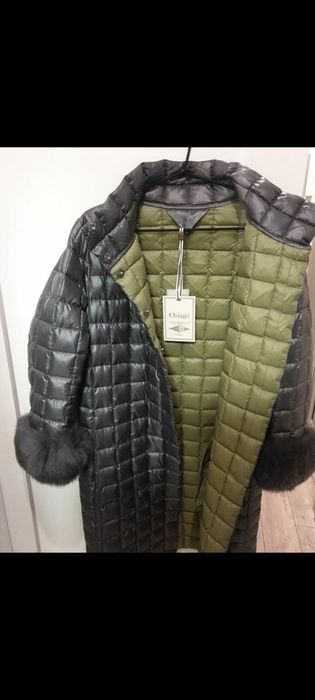 Новий фірмовий пуховик ( натуральний пух) 48-50 , холодна весна-осінь,