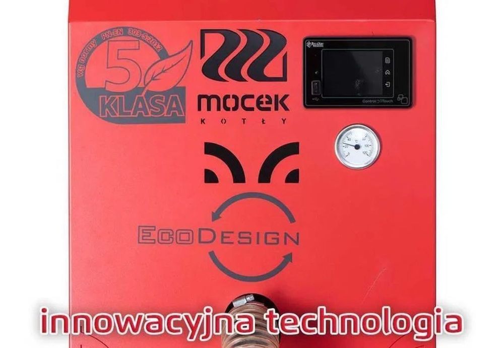 Kocioł na pellet, kotły Mocek 16kW, piec drewno promocja dotacja ZUM