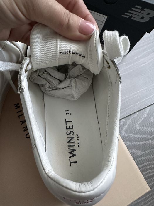 Кеди італійського бренду Twinset з натуральної шкіри