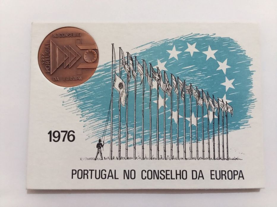 Filo-Medalhística - Entrada de Portugal para o Conselho da Europa