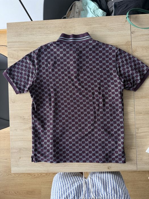 Gucci piquet cotton jacquard polo shirt