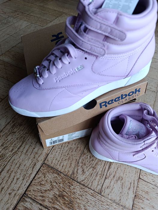Buty młodzieżowe Reebok skóra wysokie women dla dziewczynki 7 37,5 24