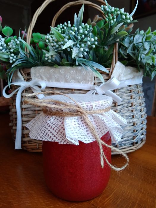 Малина перетерта з цукром