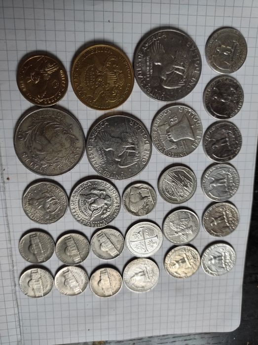 SREBRO monety USA stare