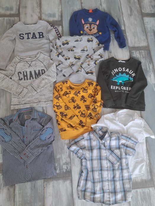 Bluzy chłopięce hm 122 zestaw