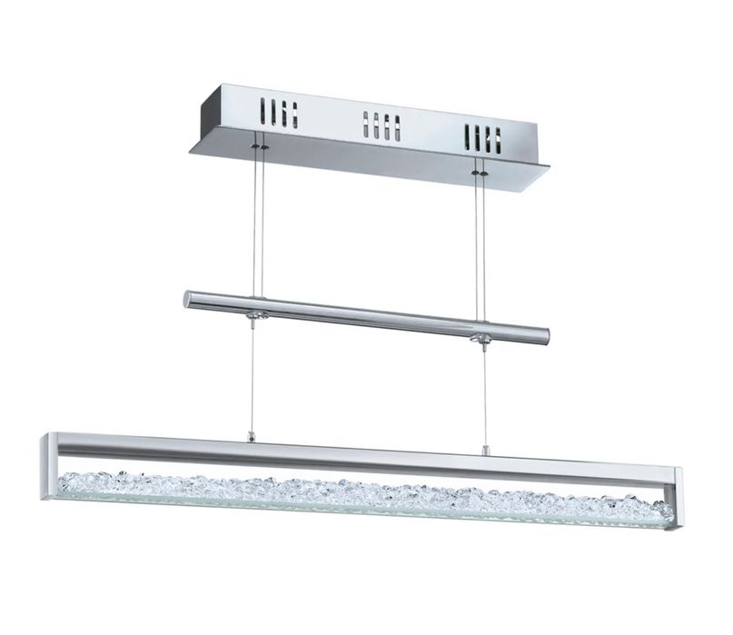 Lampa wisząca listwa LED nad stół z kryształami